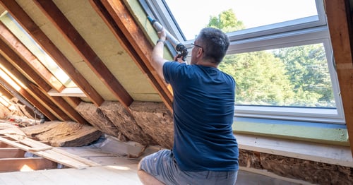 Installing proper seals and insulation in a house home weatherization energy efficiencies